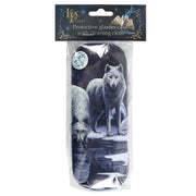 Winter Warrior Wolf Glasses Case by Lisa Parker