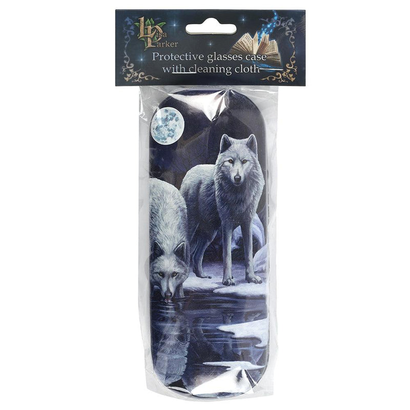 Winter Warrior Wolf Glasses Case by Lisa Parker