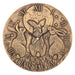 Terracotta Moon Shadows Hares Clock by Lisa Parker