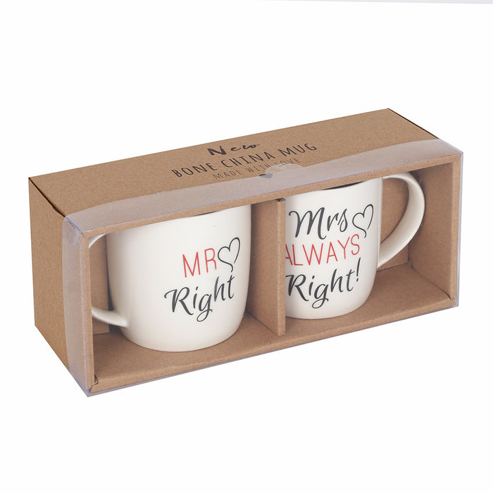 Set of 2 Mr &amp; Mrs Mugs