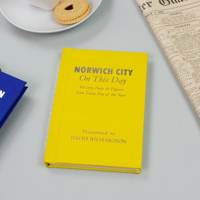 Personalised Norwich City On This Day Book