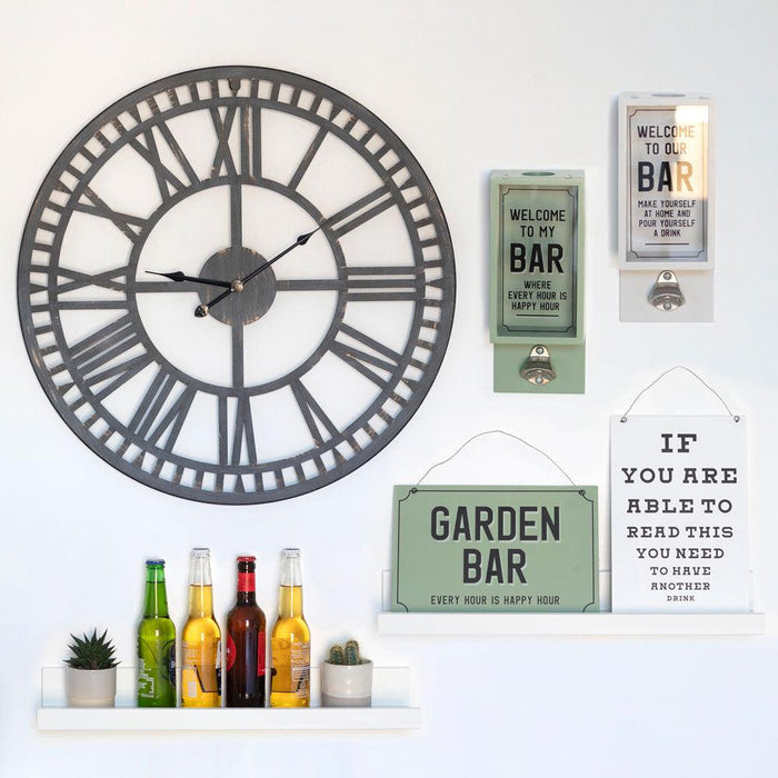 Roman Numeral Garden Clock