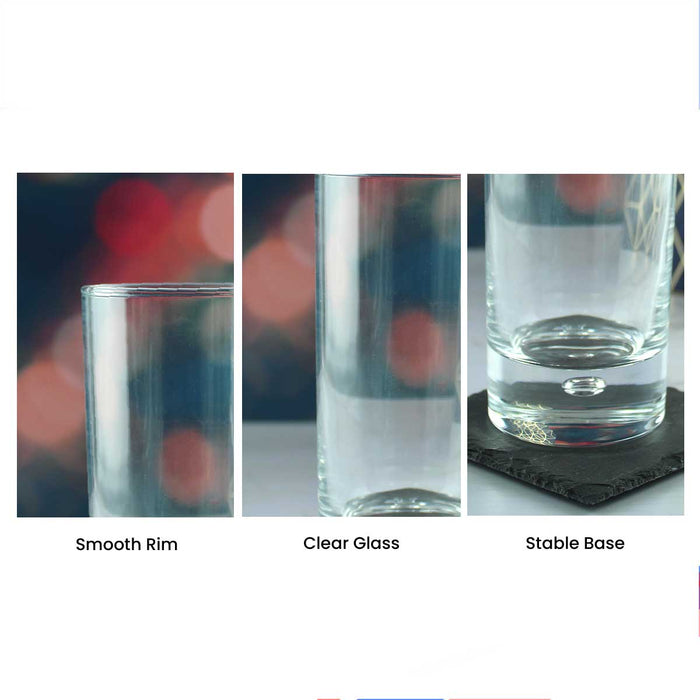 Engraved Bubble Hiball Glass Tumbler with Best Mum Ever Design Image 4