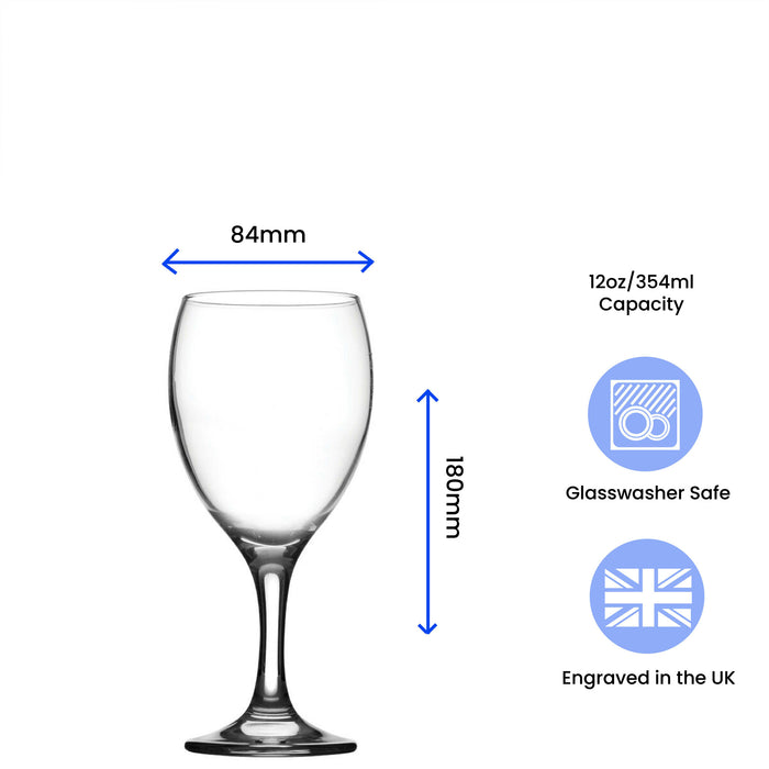 Engraved Wine Glass with World's Best Husband Design Image 3