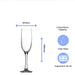 Engraved Imperial Plus Champagne Flute, 5.25oz/155ml Glass, Any Message Image 4
