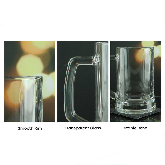 Personalised Engraved Mega Pint Beer Glass, Novelty Tankard, Bold Design Image 4