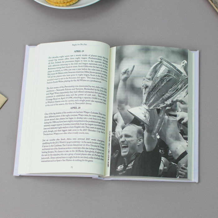 Personalised Rugby On This Day Book