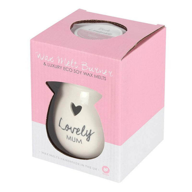 Lovely Mum Wax Melt Burner Gift Set