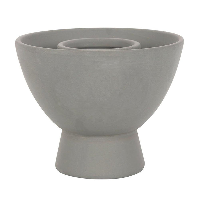 Grey Lotus Terracotta Smudge Bowl