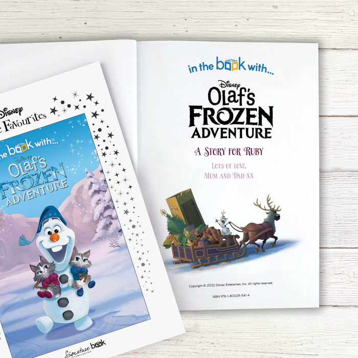 Personalised Disney Little Favourites Olaf's Frozen Adventures Book