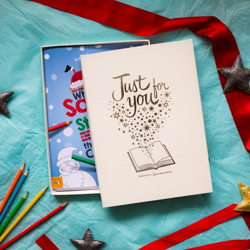 Personalised When Santa Got Stuck Up The Chimney Colouring Book