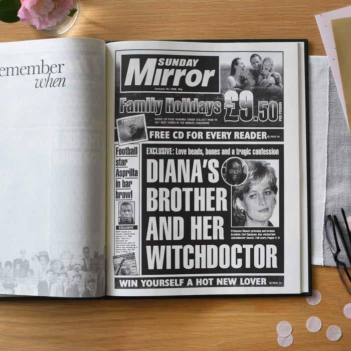 Personalised Just For You Newspaper Book
