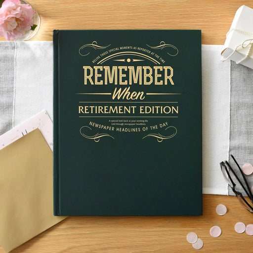 Personalised Retirement Newspaper Book