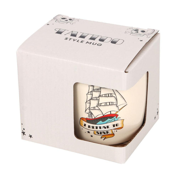 I Refuse To Sink Tattoo Ship Mug