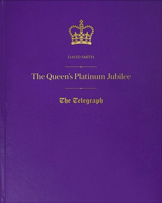 Telegraph Queen Elizabeth Jubilee Newspaper Book - Purple Leatherette