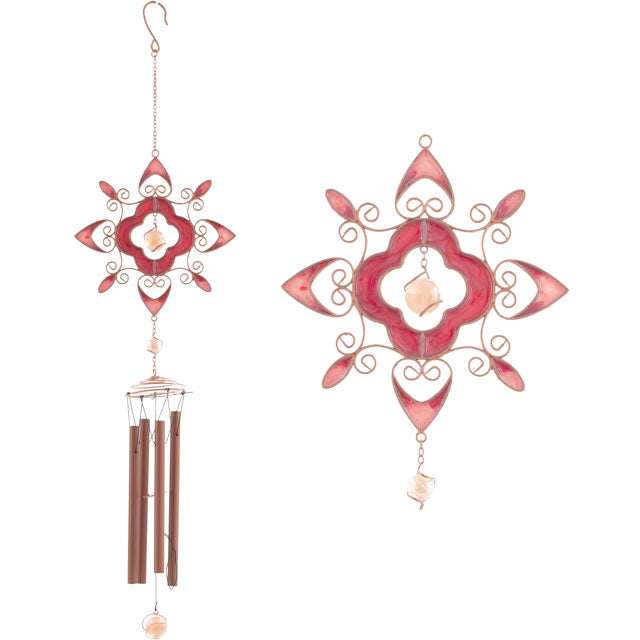 Red Abstract Wind Chime