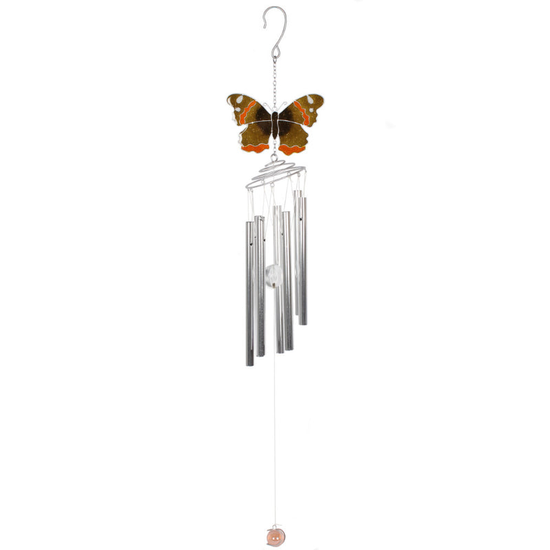 Red Admiral Butterfly Wind Chime