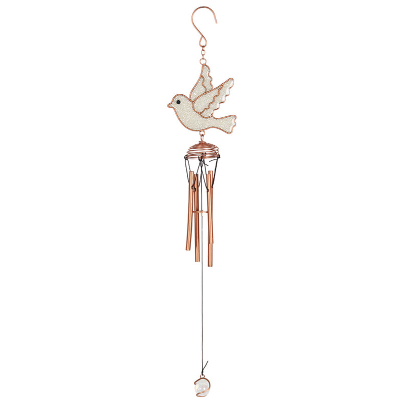 Flying White Dove Wind Chime
