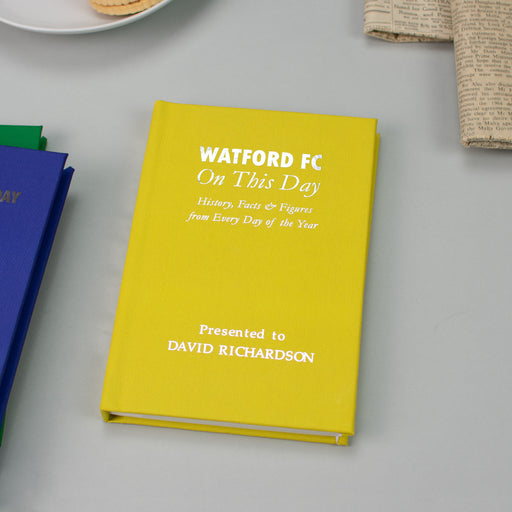 Personalised Watford On This Day Football Book